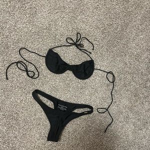 White fox swim suit